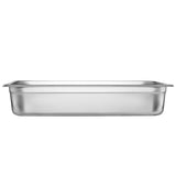 6 Pack Hotel Pans, Full Size Anti-Jam Steam Pan, 0.8mm Thick Stainless Steel Restaurant Steam Table Pan, 4-Inch Deep Commercial Table Pan, Catering Storage Food Pan, for Industrial & Scientific