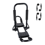 Kayak Roof Rack 1 Pair J-Bar, Soft Roof Rack, Top Mount Tie Down, Carrier for kayak, Surf Board, Canoe, SUP, Ski Board, Mount on Car, SUV, Truck, 2 Kayaks