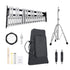 30 Note Glockenspiel Xylophone Bell Kit, Professional Percussion Instrument Set with Mallets, Drum Sticks, Music Stand, 8" Practice Pad, Adjustable Stand and Carrying Bag for Students & Adults