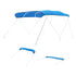 4 Bow Boat Bimini Tops, 600D Polyester Canopy, Waterproof & Sun Protection Boat Awning Canopy with Storage Bag, Bimini Top Replacement, 96"Lx(91"-96")W, Pacific Blue (Support Frame Not Included)