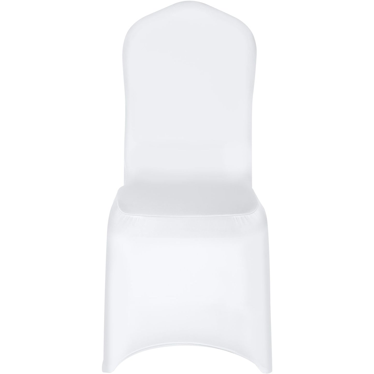 Stretch Spandex Folding Chair Covers, Universal Fitted Chair Cover, Removable Washable Protective Slipcovers, for Wedding, Holiday, Banquet, Party, Celebration, Dining (50PCS White)