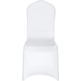 Stretch Spandex Folding Chair Covers, Universal Fitted Chair Cover, Removable Washable Protective Slipcovers, for Wedding, Holiday, Banquet, Party, Celebration, Dining (50PCS White)