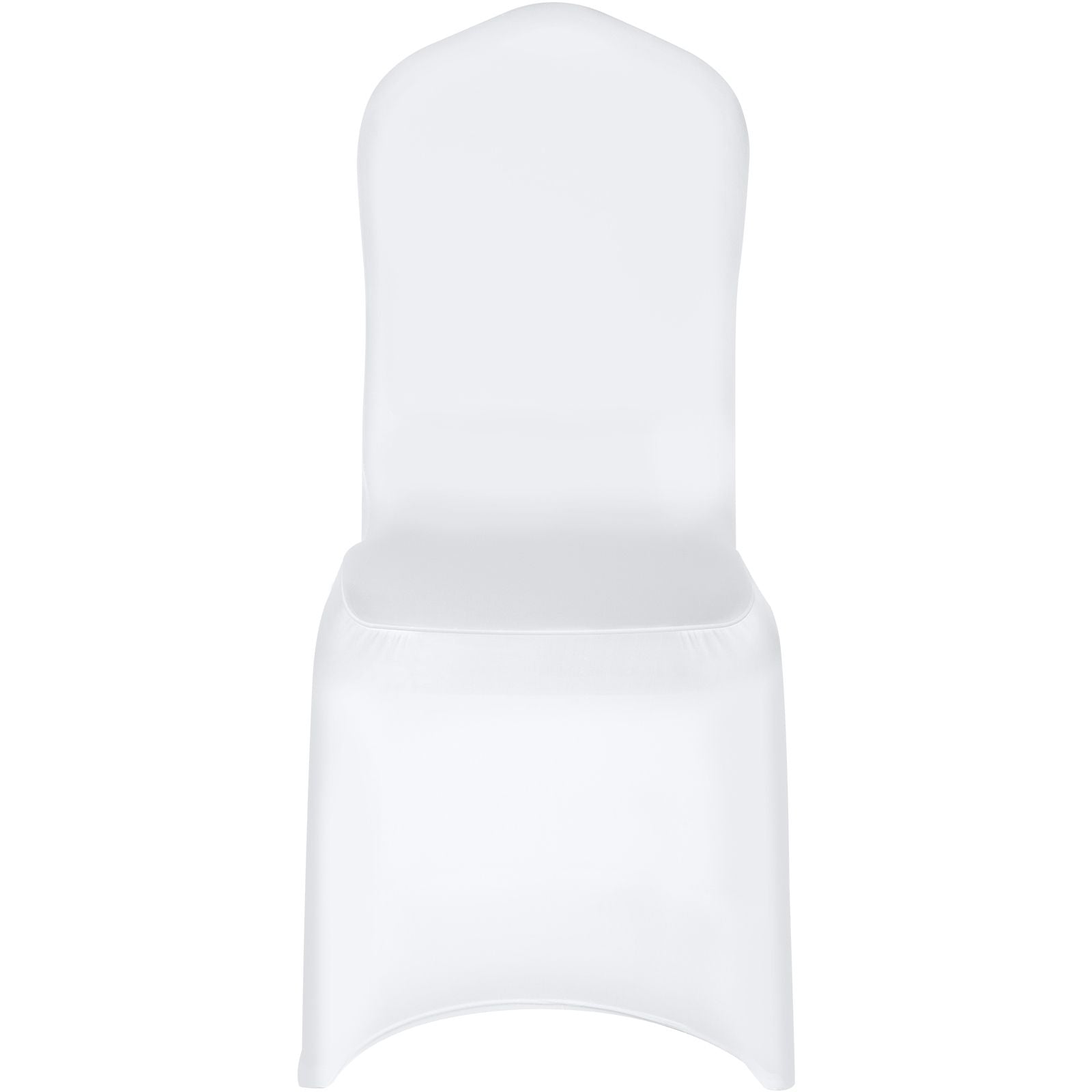 Stretch Spandex Folding Chair Covers, Universal Fitted Chair Cover, Removable Washable Protective Slipcovers, for Wedding, Holiday, Banquet, Party, Celebration, Dining (50PCS White)