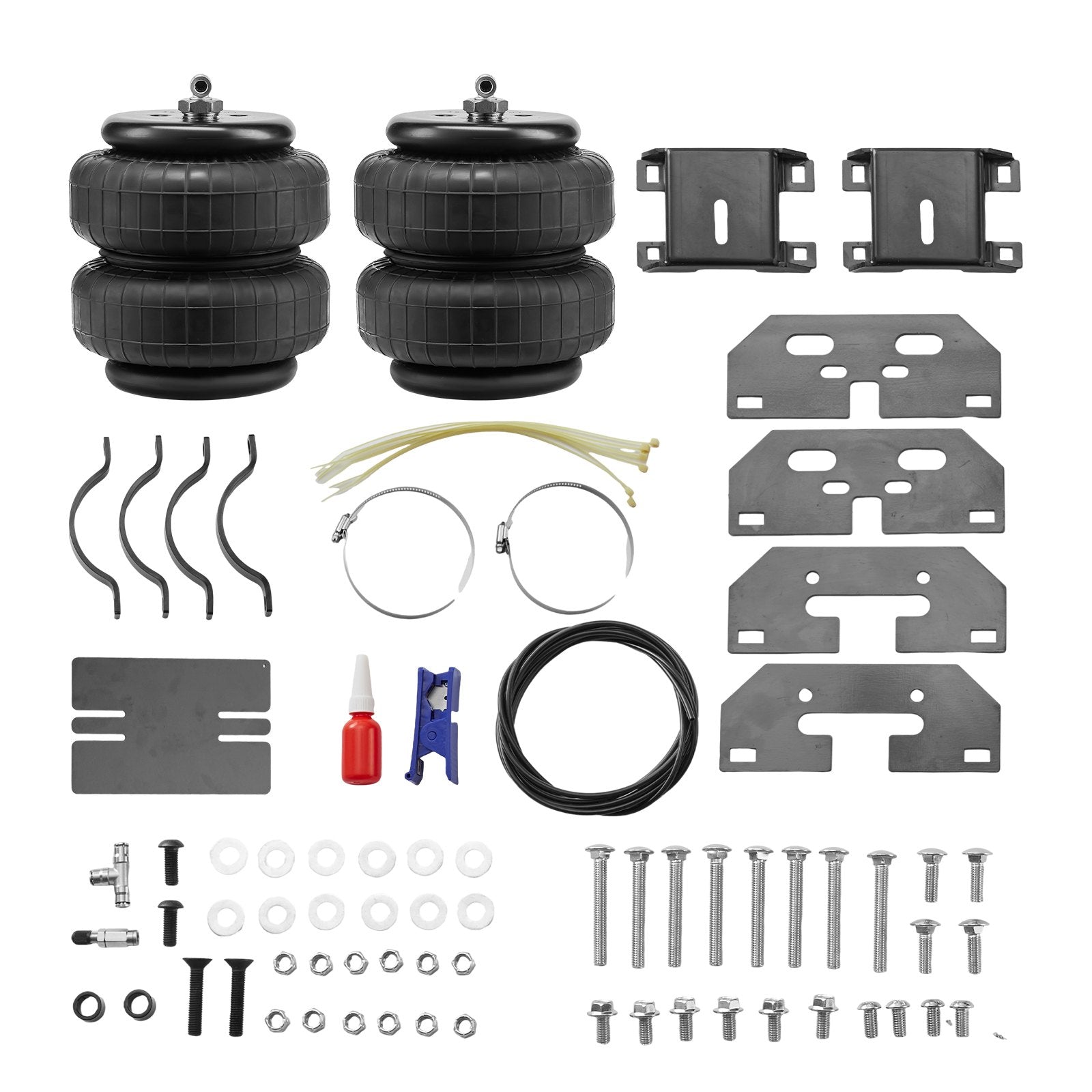 VEVOR Air Bag Suspension Kit, Air Springs Suspension Bag Kit Compatible with 1999-2004 Ford F250/F350 2WD 4WD, 2008-2010 Ford F250/F350 2WD 4WD, 5000 lbs Loading, 5 to 100 PSI