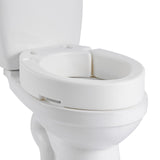 Raised Toilet Seat, 136.1 kg Load Capacity, 88.9 mm Lift Height, Commode Elevated Toilet Seat Riser with Enlarged Opening for Seniors, Elderly, Handicap, Disabled, Adults, Fits Elongated Bowl
