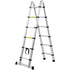 Telescoping Extension Ladder 12.5FT A-Shape w/ Stabilizer Bar for RV