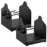 6x6 Post Base 2 Pcs, Inner Size 5.9x5.55 inch / 150x141 mm Post Brackets, Heavy Duty Carbon Steel Decking Posts, Wood Posts Brackets for Pavilion Deck Railing Support Deck Base Plate, Black