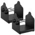 6x6 Post Base 2 Pcs, Inner Size 5.9x5.55 inch / 150x141 mm Post Brackets, Heavy Duty Carbon Steel Decking Posts, Wood Posts Brackets for Pavilion Deck Railing Support Deck Base Plate, Black