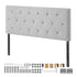 Headboard, Full Size Headboard with Adjustable Height, Comfortable Diamond Tufted for Full Size Bed, W 56.3 x H（35.6-47.4）inches, Ideal for Bedroom, Hotel, Homestay, Dormitory, Light Grey