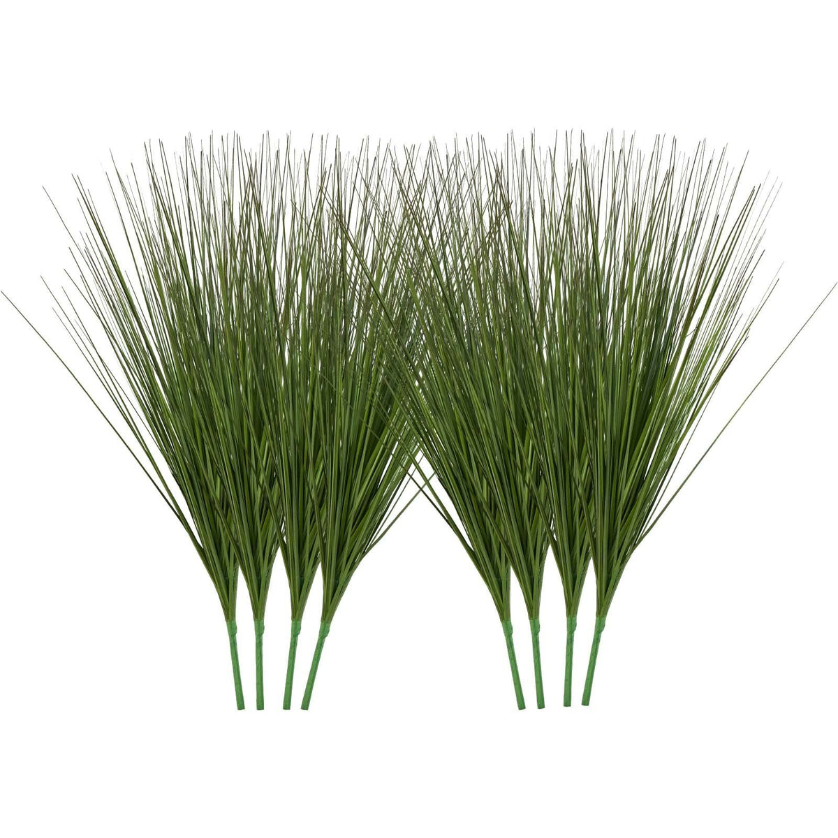 Artificial Grass Plant, 686mm Faux Onion Grass Fake Greenery Shrubs Plant, Premium PVC for Indoor Outdoor House Home Garden Office Room Décor, Housewarming, 8 Pack Green