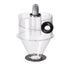 Cyclone Dust Separator, 4" Retrofit Cyclone Separator for Dust Collectors, ABS Dust Deputy With 2" Hole O.D. Connector & Hose for Wet/Dry Shop Vacuums, Fits 18.9-37.85L Tank (Tank Exclude)