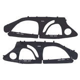 Cab Enclosure Upper Doors, Compatible with Polaris RZR PRO 2020-2024/Polaris RZR Turbo2022-2024, Soft Upper Doors, Upgraded Zipper UTV Soft Side Window Kit, Fit with Side Mirrors and Windshields