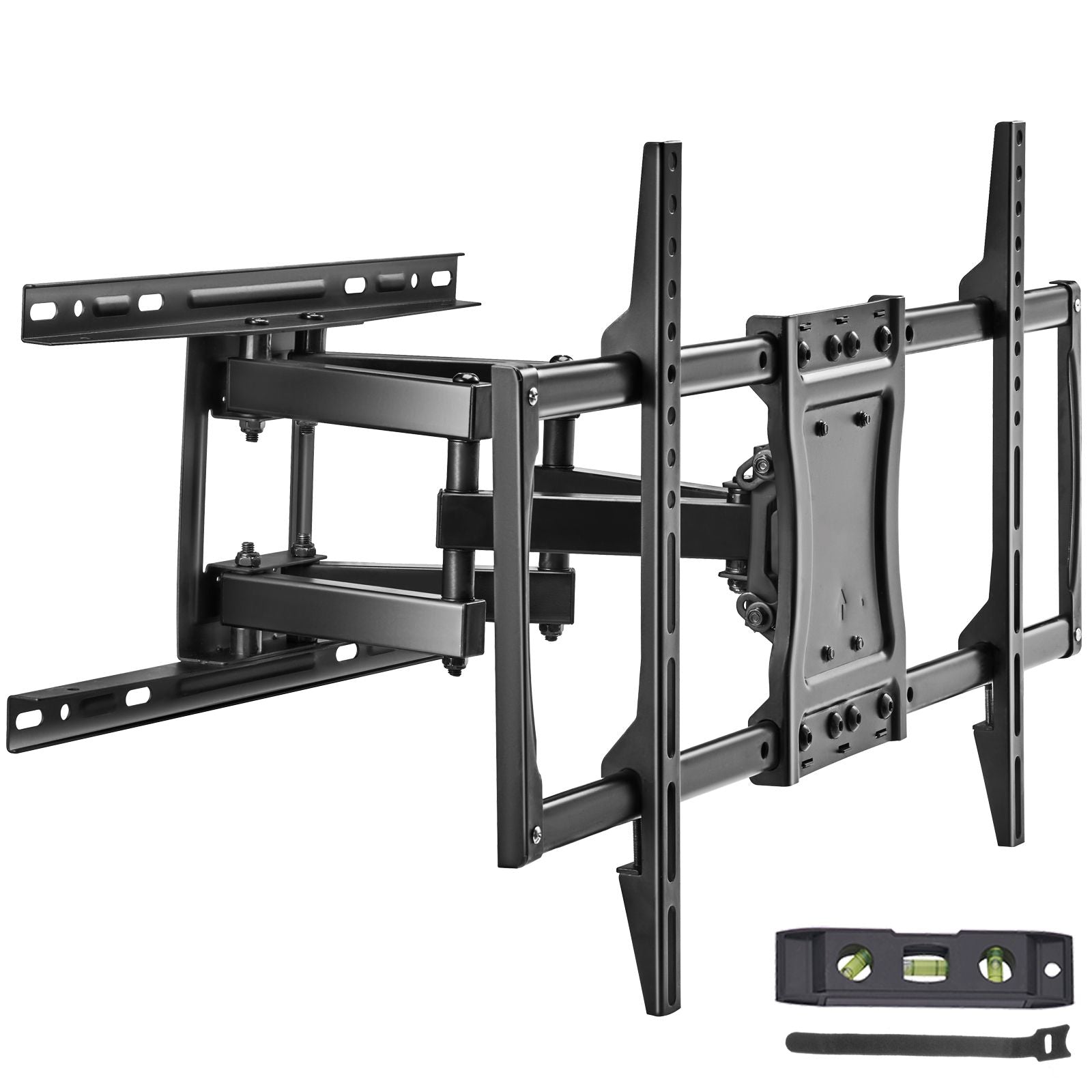 Full Motion TV Mount Fits for Most 37-75 inch TVs, Swivel Tilt Horizontal Adjustment TV Wall Mount Bracket with 4 Articulating Arms, Max VESA 600x400mm, Holds up to 132 lbs