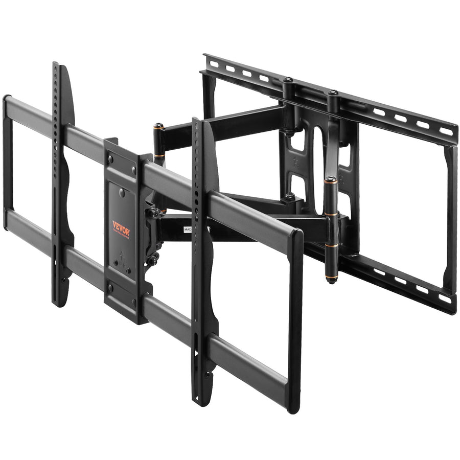 VEVOR Full Motion TV Mount Fits for Most 37-90 inch TVs, Swivel Tilt Horizontal Adjustment TV Wall Mount Bracket with 4 Articulating Arms, Max VESA 600x400mm, Holds up to 165 lbs