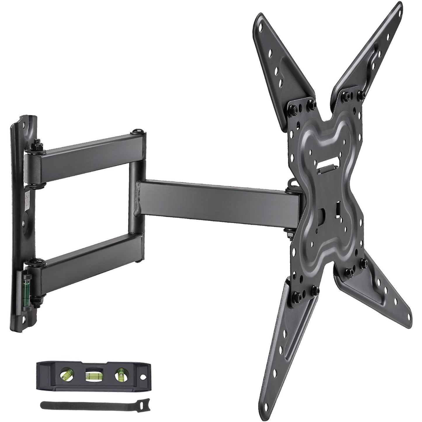 Full Motion TV Mount Fits for Most 26-55 inch TVs, Swivel Tilt Horizontal Adjustment TV Wall Mount Bracket with Articulating Arm, Max VESA 400x400mm , Holds up to 99 lbs