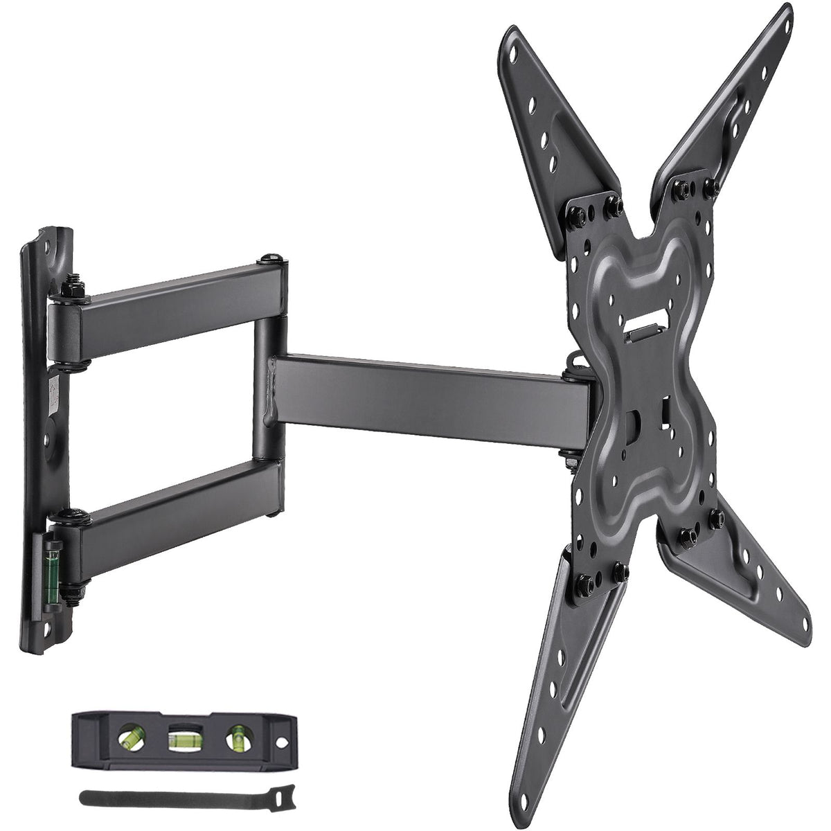 Full Motion TV Mount Fits for Most 26-55 inch TVs, Swivel Tilt Horizontal Adjustment TV Wall Mount Bracket with Articulating Arm, Max VESA 400x400mm , Holds up to 99 lbs