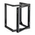 12U Wall Mount Server Rack, 68.04 kg Max Load Capacity, Open Frame Network Rack with 180 Degrees Gate Swing Door, Carbon Steel, Ideal for IT Network Equipment & AV Devices Computer Server, Black