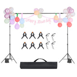 Backdrop Stand Background Stand Kit with 2 Tripod for Party & Photo Studio