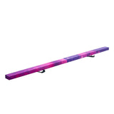 8FT Folding Balance Beam for Kids, 136.1KG Stable Support Gymnastics Floor Beam with Non-Slip Mat, Wood-Core Gymnastics Training Equipment with Anti-Slip Bottom & Carry Bag for Home Gym, Galaxy