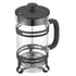 French Press Coffee Maker, 1 Liter Borosilicate Glass Coffee Press Tea Maker with Stainless Steel Filter, Large Glass French Presses Cold Brew for Camping Travel Home Kitchen, Silver