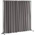 Room Divider, 8 ft x 10 ft (96 x 120inch) Portable Panel Room Divider with Wheels Curtain Divider Stand, Room Divider Privacy Screen for Office, Bedroom, Dining Room, Study, Black