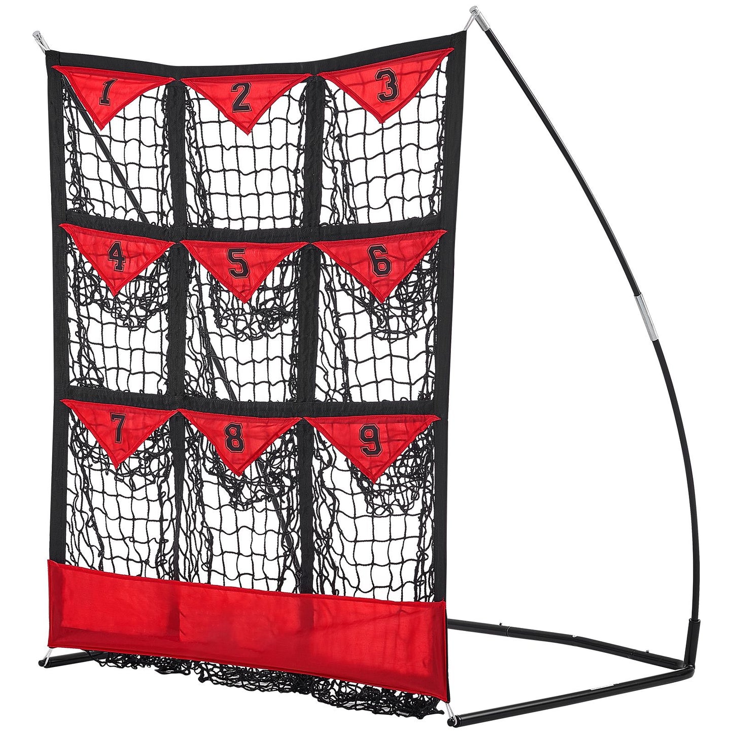 9 Hole Baseball Softball Pitching Net 9 Pocket Hitting Practice 49"x42"