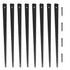 Staircase Metal Balusters, 32.28"x1"x0.2" Flat Aluminum Alloy Decorative Banister Spindles, 51 Pack Deck Baluster with Screws, Classic Hollow Deck Railing Satin Black Powder Coated for Porch