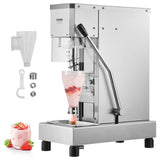 Ice Cream Blender, 750W High-Speed Ice Cream Maker Mixer Stir Machine 1740RPM, 304 Stainless Steel Ice Cream Shaker, Long Handle + PC Protective Shield, Customizable with any Flavor of Ice Cream