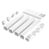 Mini Split Line Set Cover 76.2mm W 5350mm L, PVC Decorative Pipe Line Cover For Air Conditioner with 4 Straight Ducts & Full Components Easy to Install, Paintable for Heat Pumps, White
