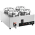 Commercial Soup Warmer Soup Station with 4*7.4Qt Pot Soup Kettle Warmer