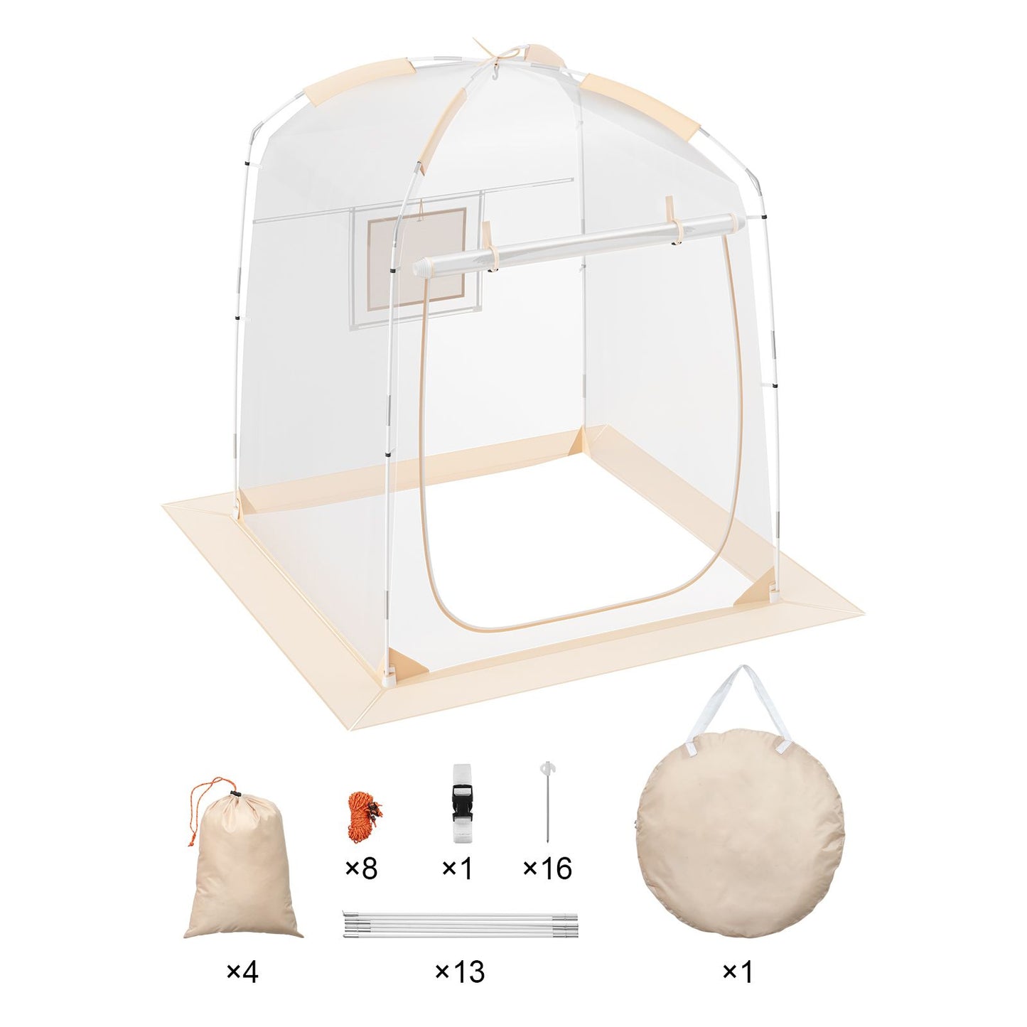 Sports Tent Instant Tent Shelter Weather Proof 1 Person Clear Bubble Tent