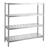 Garage Shelf Heavy Duty Shelving 4-Tier 150x45x155cm Stainless Steel