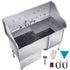 155 cm Dog Grooming Bath Tub Stainless Steel w Ramp Water Filter