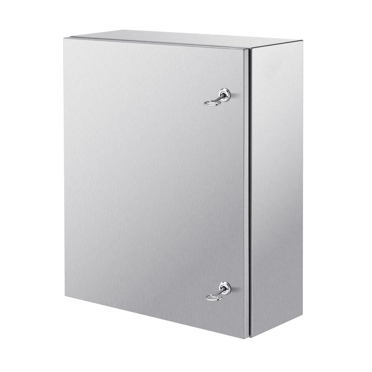 Steel Electrical Box, 60x50x20 cm, 304 Stainless Steel Electrical Enclosure Box, Wall-Mounted Outdoor Electrical Electronic Equipment Enclosure with Mounting Plate Hinges Lock, IP66 Waterproof