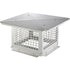 Chimney Cap 304.8 x 304.8mm, 304 Stainless Steel Fireplace Chimney Cover, Not Easily Toppled & Practical Accessories & Easy Installation, Fits Mesh Flue Covers Outside Clay Flue Shingles, Silver