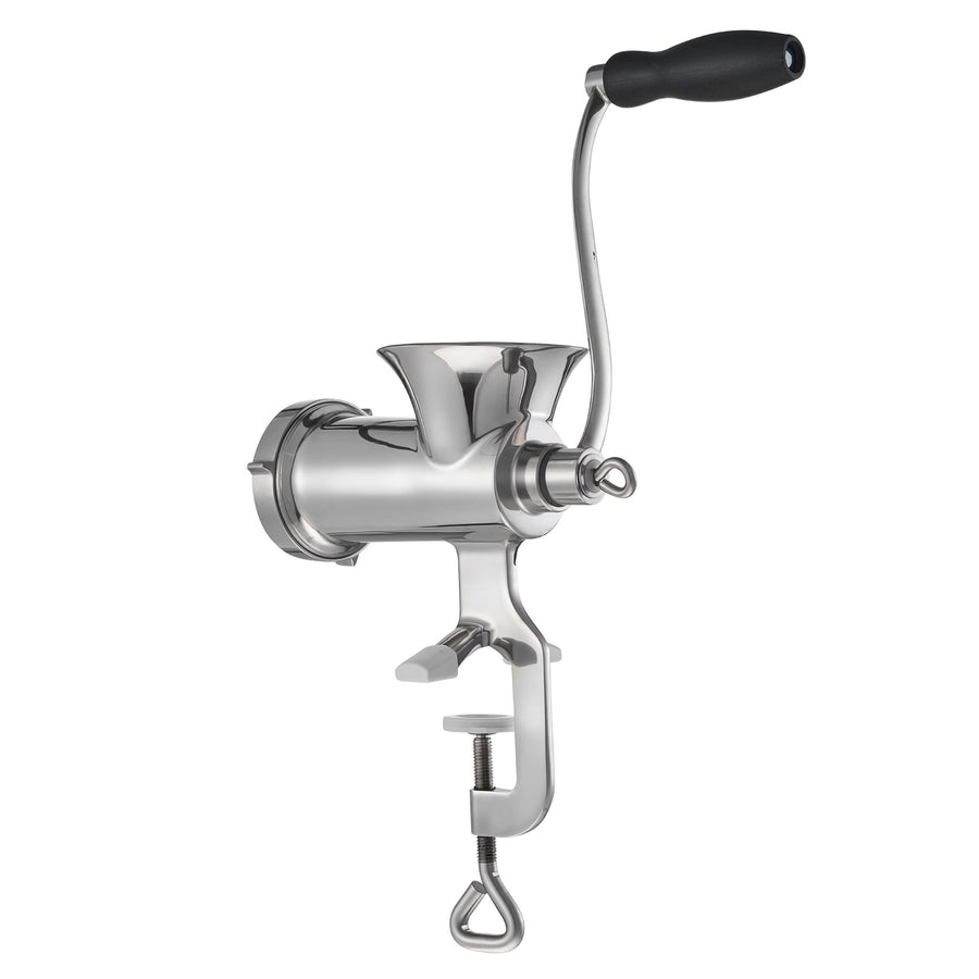 VEVOR Manual Meat Grinder, 304 Stainless Steel Hand Meat Grinder with Steel Table Clamp, Meat Mincer Sausage Maker & 2 Cutting Plates, Cookie Attachment, Sausage Tube for Beef Pepper Mushroom Cookie