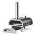 Outdoor Pizza Oven, 12 in Wood Fired Pizza Ovens, Pellet Pizza-Stove with Thermometer & Electric Rotation, Portable Pizza-Maker for Outside Backyard Patio Camping, Pizza-Stone, Carry Bag, Shovel