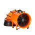 Portable Ventilator, 203.2mm/8inch Heavy Duty Cylinder Fan with 10m Duct Hose, 145W Strong Shop Exhaust Blower 1020CFM, Industrial Utility Blower for Sucking Dust, Smoke, Smoke Home/Workplace