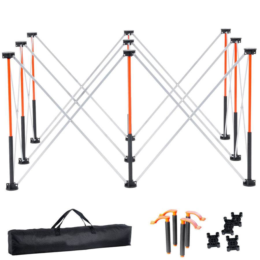 Portable Folding Workstand, 1266 x 665 mm Collapsible Workbench, 1135 kg Weight Capacity, No Assembly Foldable Work Stand with Storage Bag, Table Top NOT Included, for Garage Workshop Outdoor