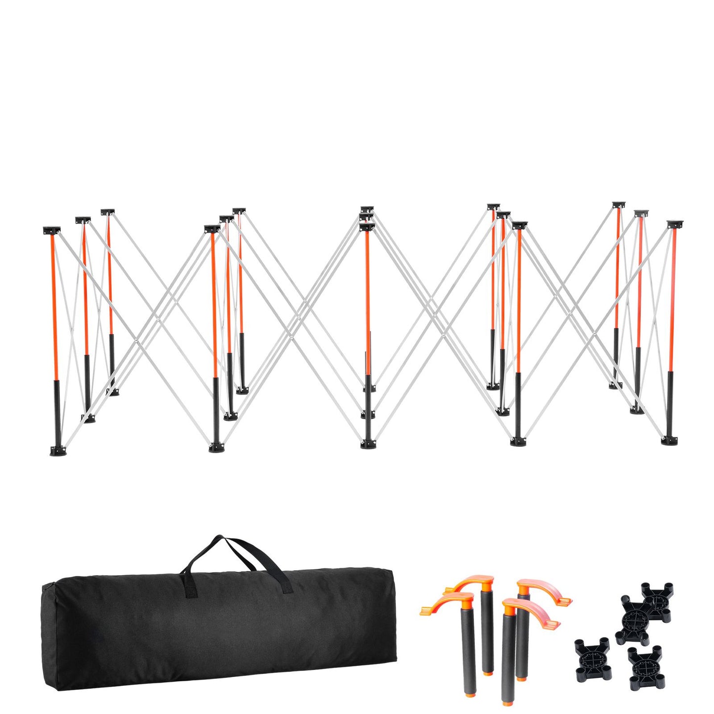 Portable Folding Workstand 2455 x 1260 mm Collapsible Work Stand 2724 kg