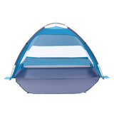Beach Tent Sun Shelter for 4 Person, UPF 50+ Protection, Portable Sun Shade Canopy with Carrying Bag & Sand Pockets, Lightweight and Easy Setup Beach Umbrella for Camping Fishing Outdoor Picnic