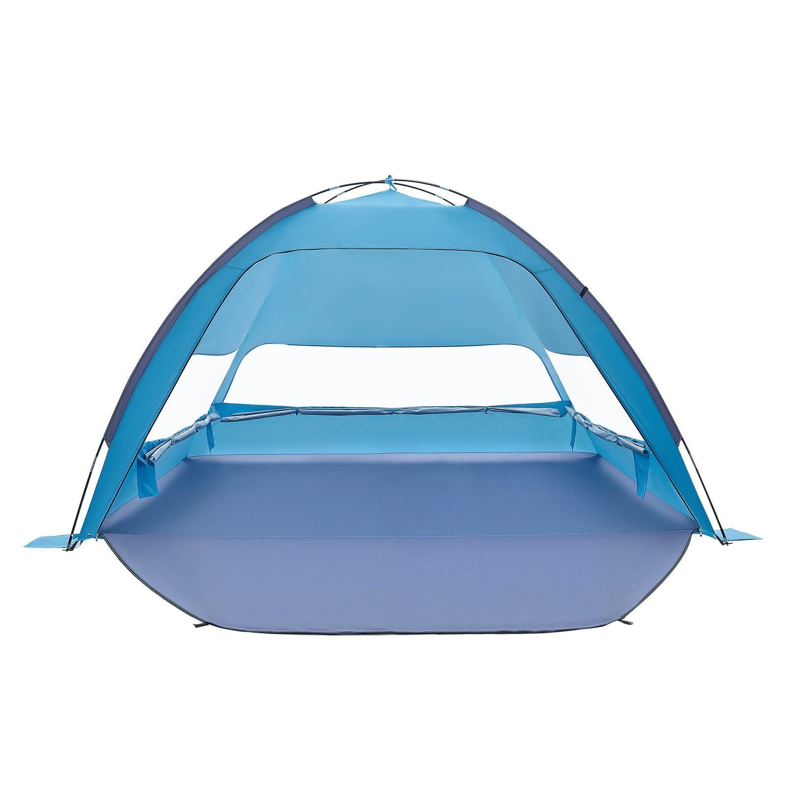 Beach Tent Sun Shelter for 6 Person, UPF 50+ Protection, Portable Sun Shade Canopy with Carrying Bag & Sand Pockets, Lightweight and Easy Setup Beach Umbrella for Camping Fishing Outdoor Picnic