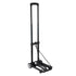 Folding Hand Truck, 49.9 kg Load Capacity, Collapsible Luggage Cart with 2 Wheels & 1 Elastic Rope, Utility Dolly Platform Cart for Airport Travel Furniture Luggage Office Moving, Black