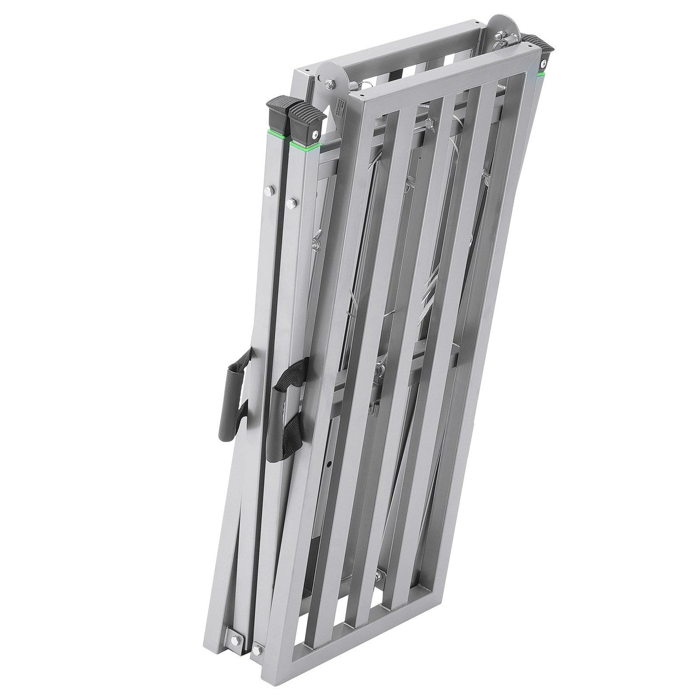 Work Platform, 4 Gear Adjustable Height, Folding Alloy Steel Step Ladder, Portable Scaffolding Platform, 400 kg Load Capacity, Non-Slip Rubber Feet, Drywall Painting Stool, Cleaning & Washing