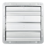Shutter Exhaust Fan, 406 mm High-speed 1400RPM 1506 CFM, Aluminum Wall Mount Attic Fan with AC-motor, Ventilation and Cooling for Greenhouses, Garages, Sheds, Shops