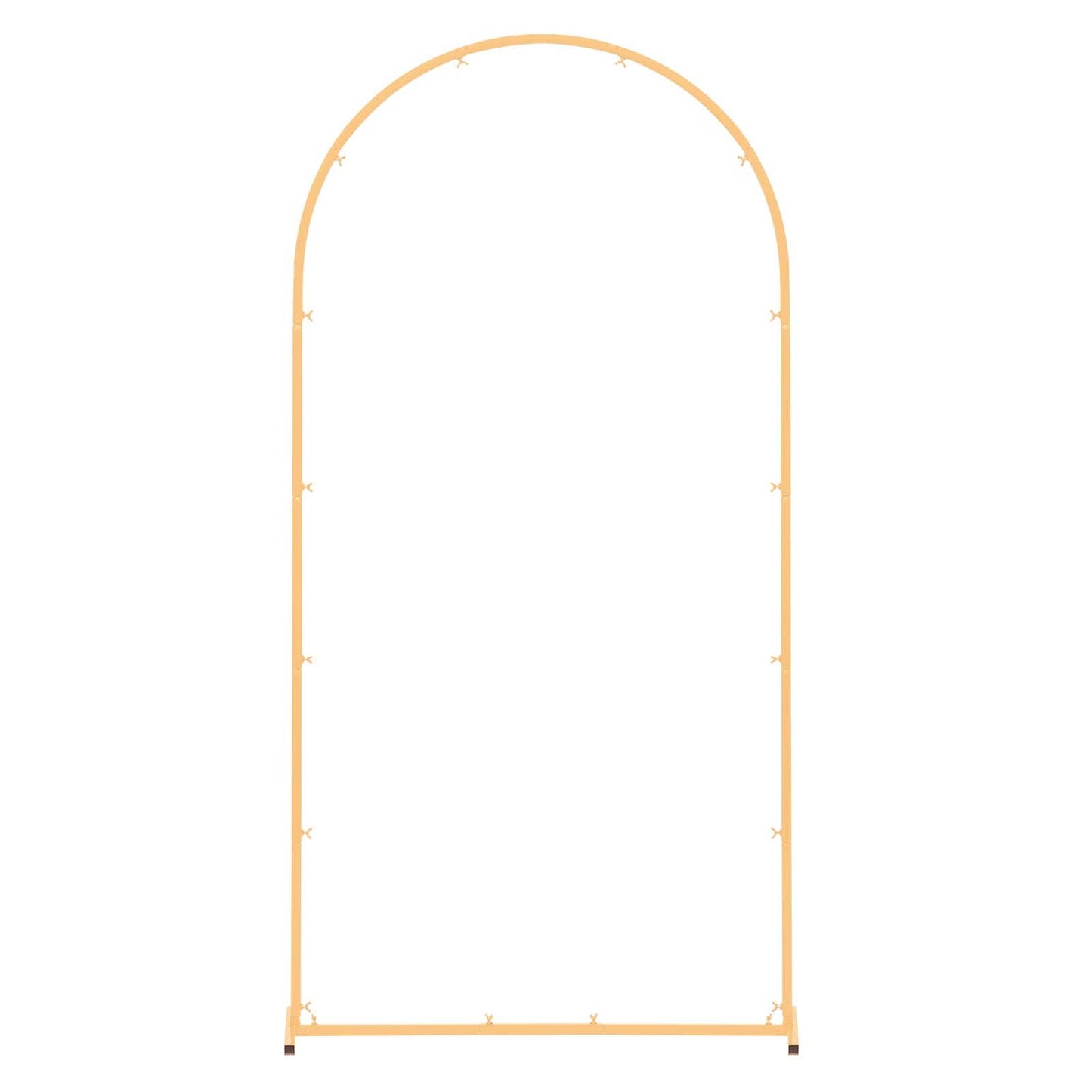 Arch Backdrop Stand, 2 x 1 m, Stable Structure, Easy Assembly, 1 Set Gold Metal Arch Backdrop Stand for Wedding, Birthday Party, Graduation, Holiday Celebration, and Ceremony Decoration