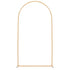 Arch Backdrop Stand, 2.2 x 1.2 m, Stable Structure, Easy Assembly, 1 Set Gold Metal Arch Backdrop Stand for Wedding, Birthday Party, Graduation, Holiday Celebration, and Ceremony Decoration