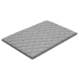 Japanese Tatami Mat, Full Size Foldable Japanese Tatami Mattress, Futon Mattress with Storage Bag & Fastener, 9-Layer Floor Mat for Sleeping, Dorm, Meditation, Yoga, 2032 x 1372 x 89 mm, Gray