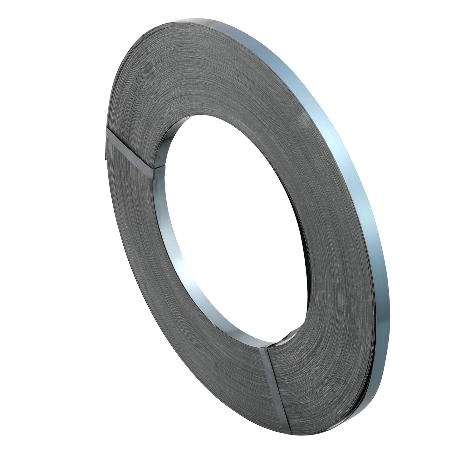 Packaging Steel Strapping Roll, 500 m Length x 19 mm Width x 0.55 mm Thickness, 770 kg Break Strength, Heavy Duty Banding Pallet Strap Coil, Portable Strong Banding Packing Metal Straps, Black