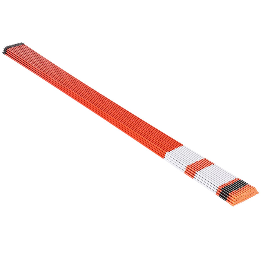 VEVOR 100Pcs Reflective Driveway Markers 7.87mm Dia 183cm Snow Stakes Reflector